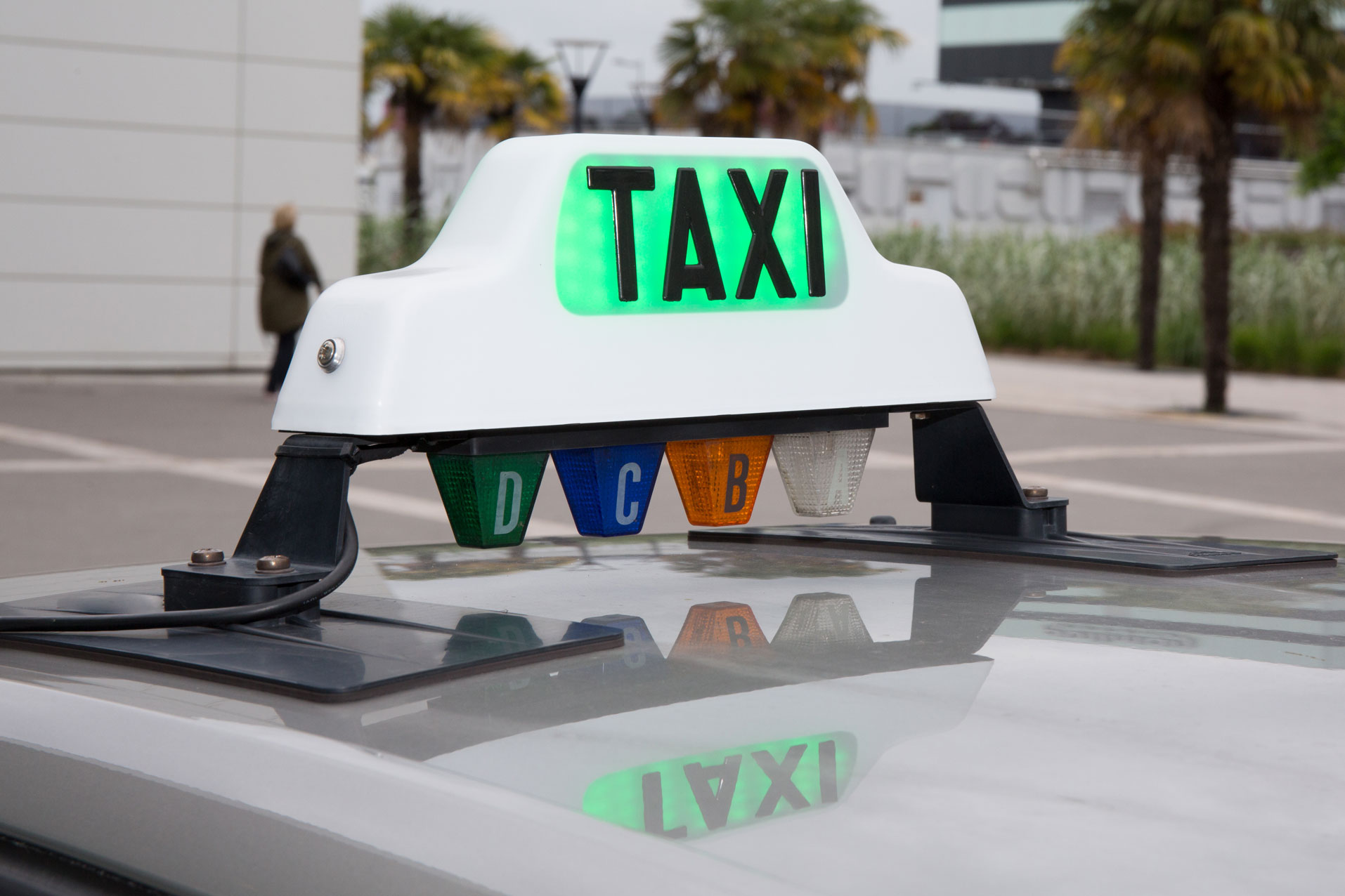 Taking a taxi or a chauffeur-driven car